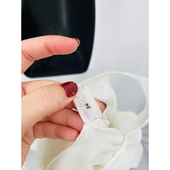 vintage sheer white chiffon lingerie nightgown - Picture 6 of 6